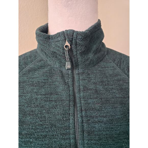 Eddie Bauer Women’s 1/4 Zip Fleece Pullover Green Large Cozy Outdoor Gorpcore - Picture 5 of 9